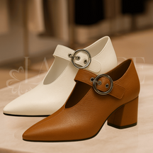 Sapato De Couro Amélia - Compre 1 Leve 2 (Lançamento)