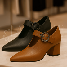 Sapato De Couro Amélia - Compre 1 Leve 2 (Lançamento)