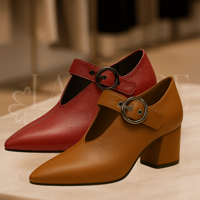 Sapato De Couro Amélia - Compre 1 Leve 2 (Lançamento)