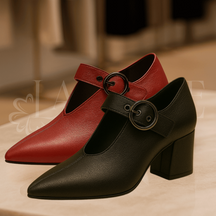 Sapato De Couro Amélia - Compre 1 Leve 2 (Lançamento)