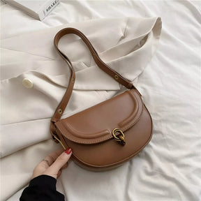Bolsa Transversal Ulisses Alto Padrão - Shoulder Bag Retro | Couro de Qualidade